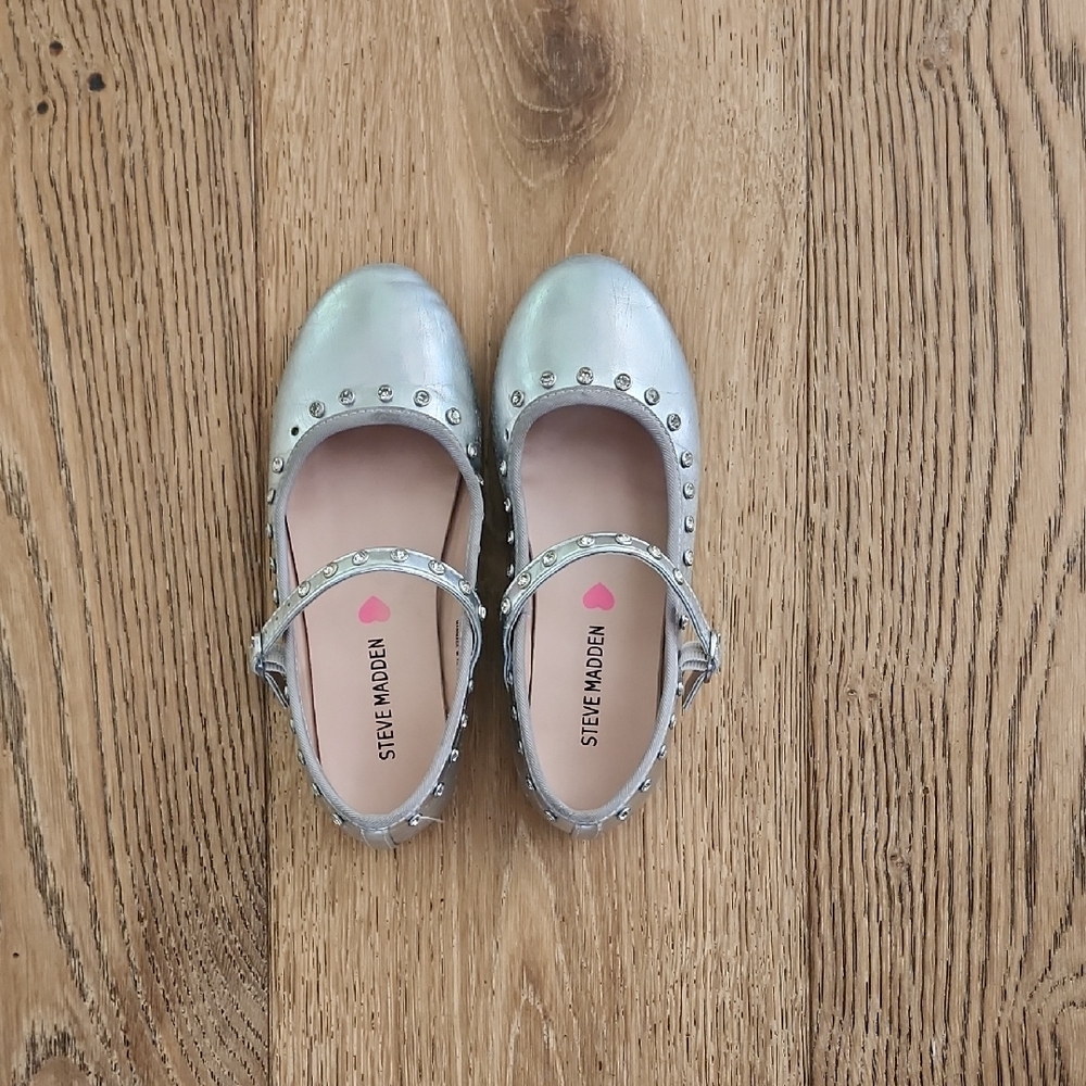 Steve Madden Silver Dress Shoes Elegant Design